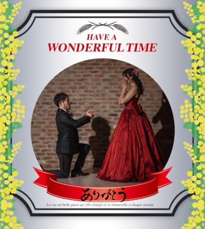 結婚式のプチギフトとして用意させていただきました♪