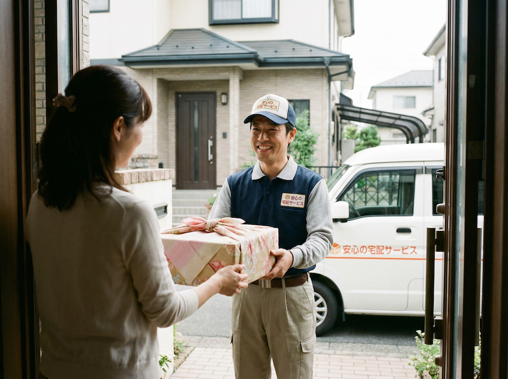 自宅への直送手配