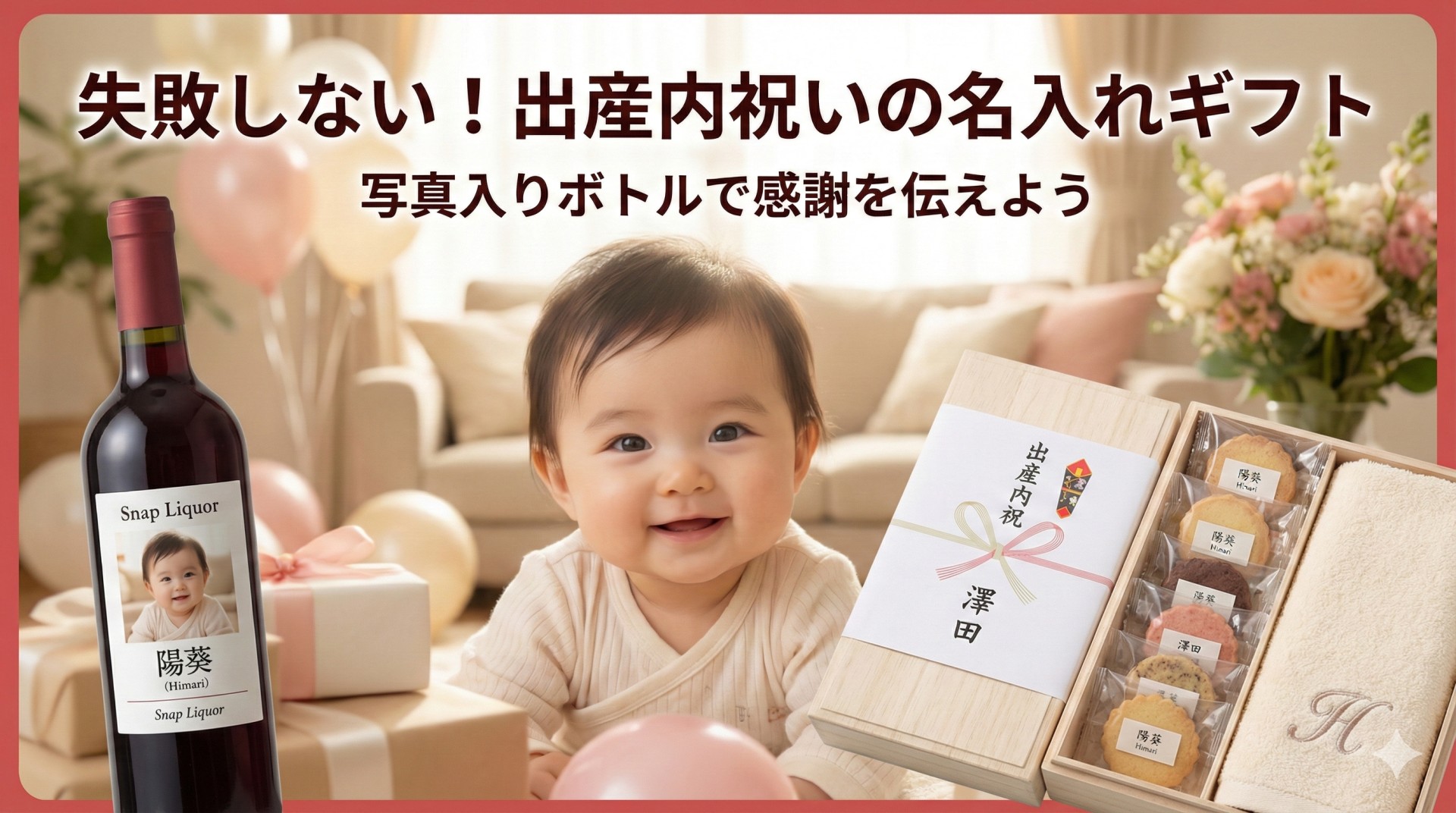 【出産内祝い】名入れギフトは迷惑？おしゃれで喜ばれる「消えもの」選びの正解と人気ランキング