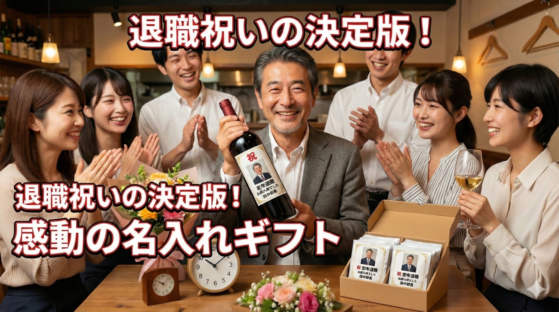 【退職祝い】名入れギフトは「お酒」が最強！飲んで美味しい＆飾って嬉しい感動プレゼント