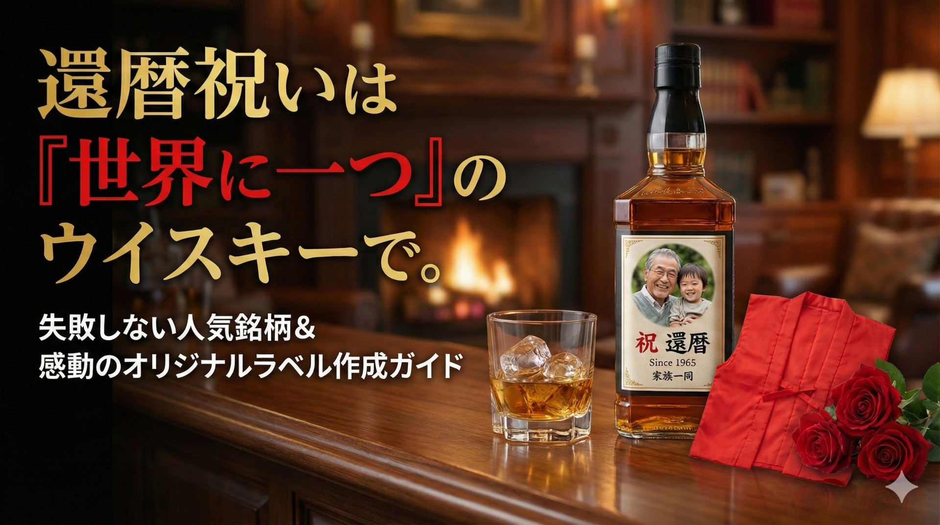 【還暦祝い】プレゼントにおすすめのウイスキー5選！選び方や感動を呼ぶ「ひと手間」も解説