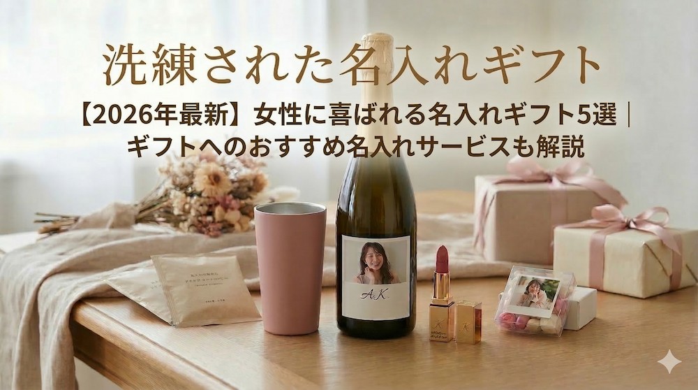 【2026年最新】女性に喜ばれる名入れギフト5選｜ギフトへのおすすめ名入れサービスも解説