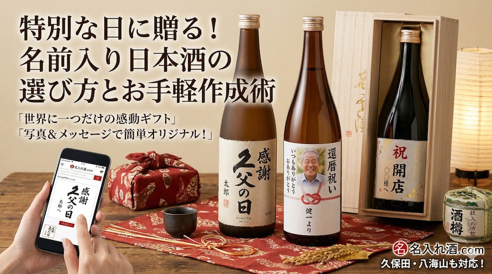 特別な日のギフトに！名前入り日本酒のおすすめと失敗しない選び方・メッセージ文例