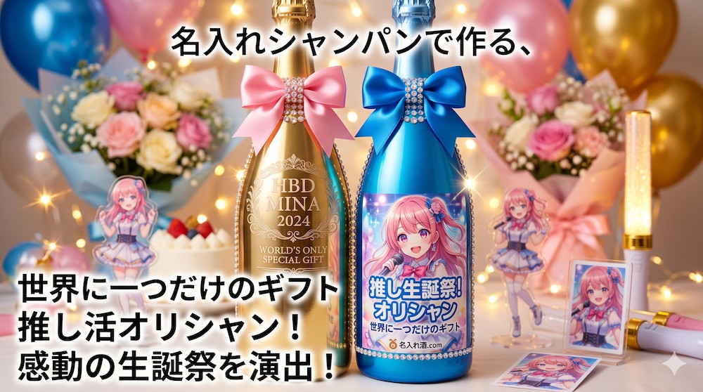 【決定版】名入れシャンパンの作り方・選び方！相場やオリシャンまで