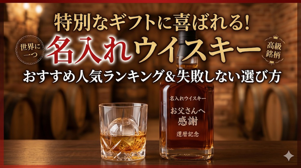 特別なギフトに喜ばれる！名入れウイスキーのおすすめ人気ランキングと失敗しない選び方