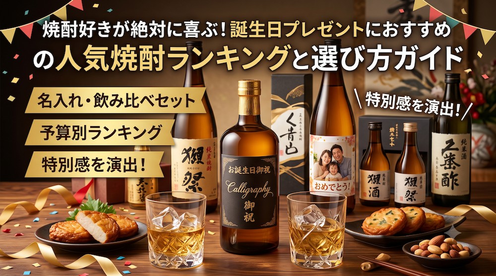 【2026年最新】焼酎好きが絶対喜ぶ誕生日プレゼント！おすすめ人気ランキングと選び方ガイド
