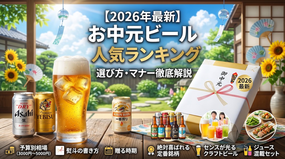 【2026年最新】お中元ビールの人気ランキング！喜ばれる選び方とマナー