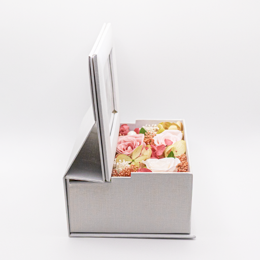 オリジナルフラワーギフト (白箱) フラワーギフト(白箱) - ペールピンク