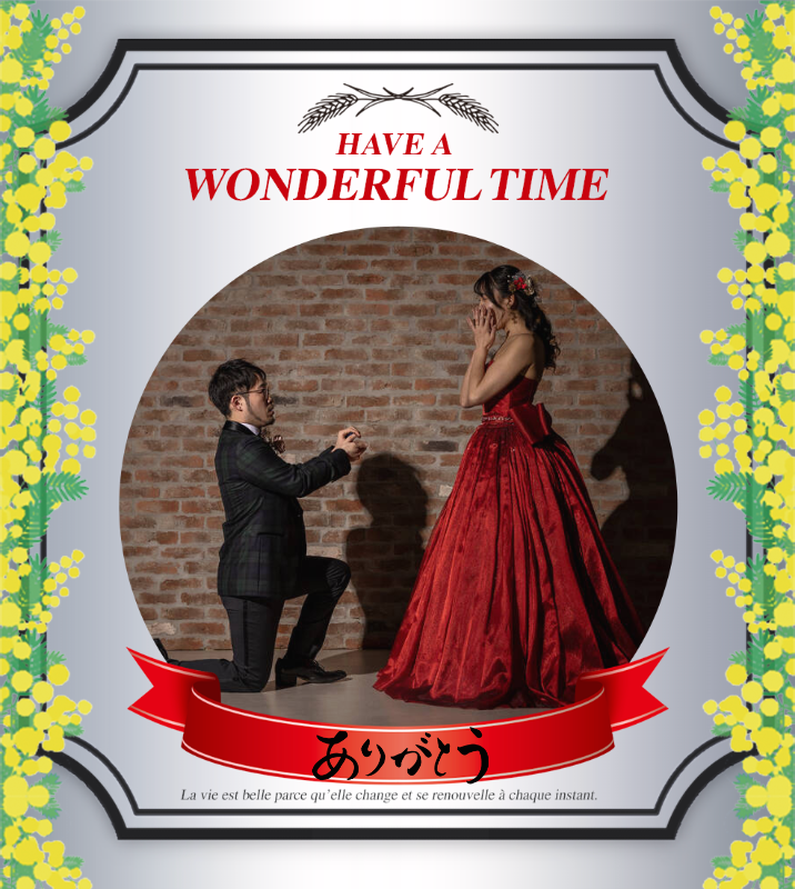 オリジナル結婚式ギフトのラベルサンプル13593