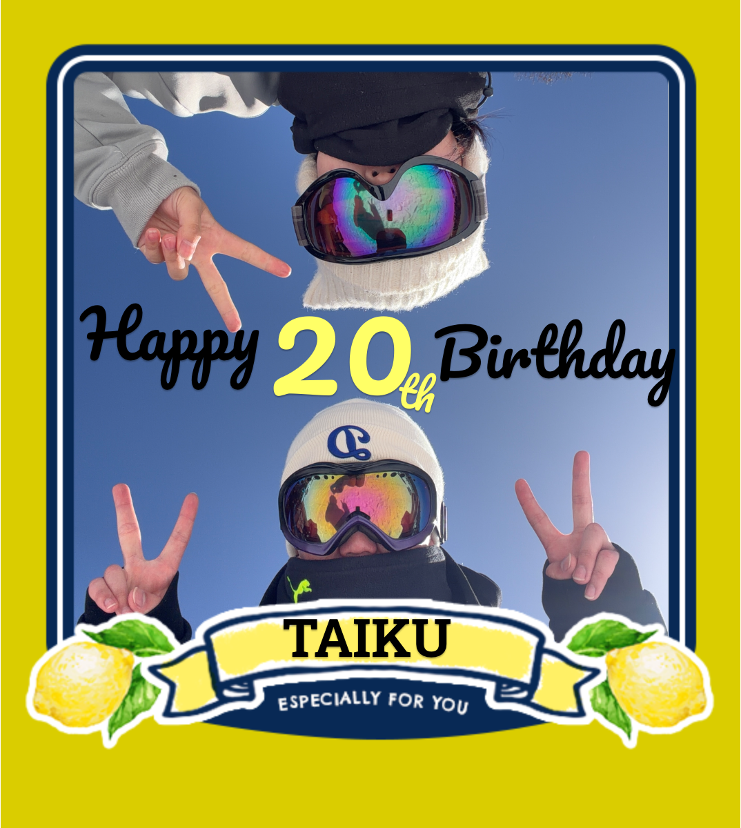 オリジナル誕生日ギフトのラベルサンプル13859