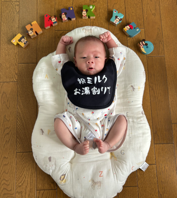 オリジナル出産祝いギフトのラベルサンプル12964