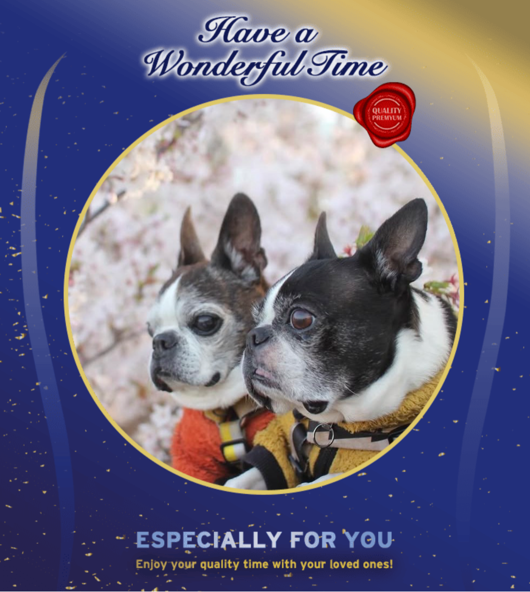 オリジナルペットギフトのラベルサンプル13825