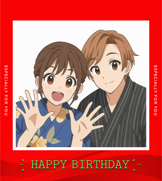 オリジナル誕生日ギフトのラベルサンプル12516