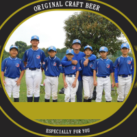 少年野球チームの集合写真を使ったオリジナルラベルのビールです♪思い出の写真を特別な形に残します！！スナップリカー