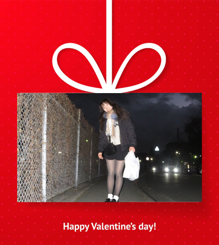 オリジナルバレンタインデーギフトのラベルサンプル13515