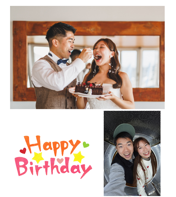 オリジナル誕生日ギフトのラベルサンプル13581