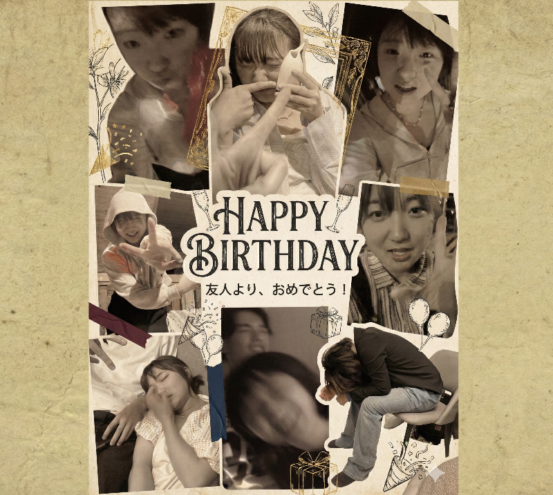 オリジナル誕生日ギフトのラベルサンプル13375