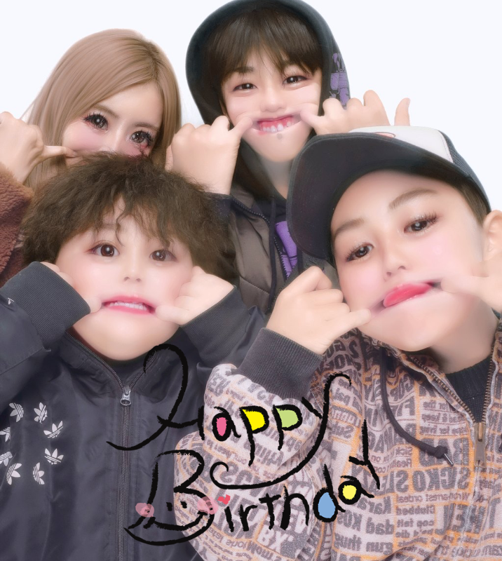 オリジナル誕生日ギフトのラベルサンプル13570