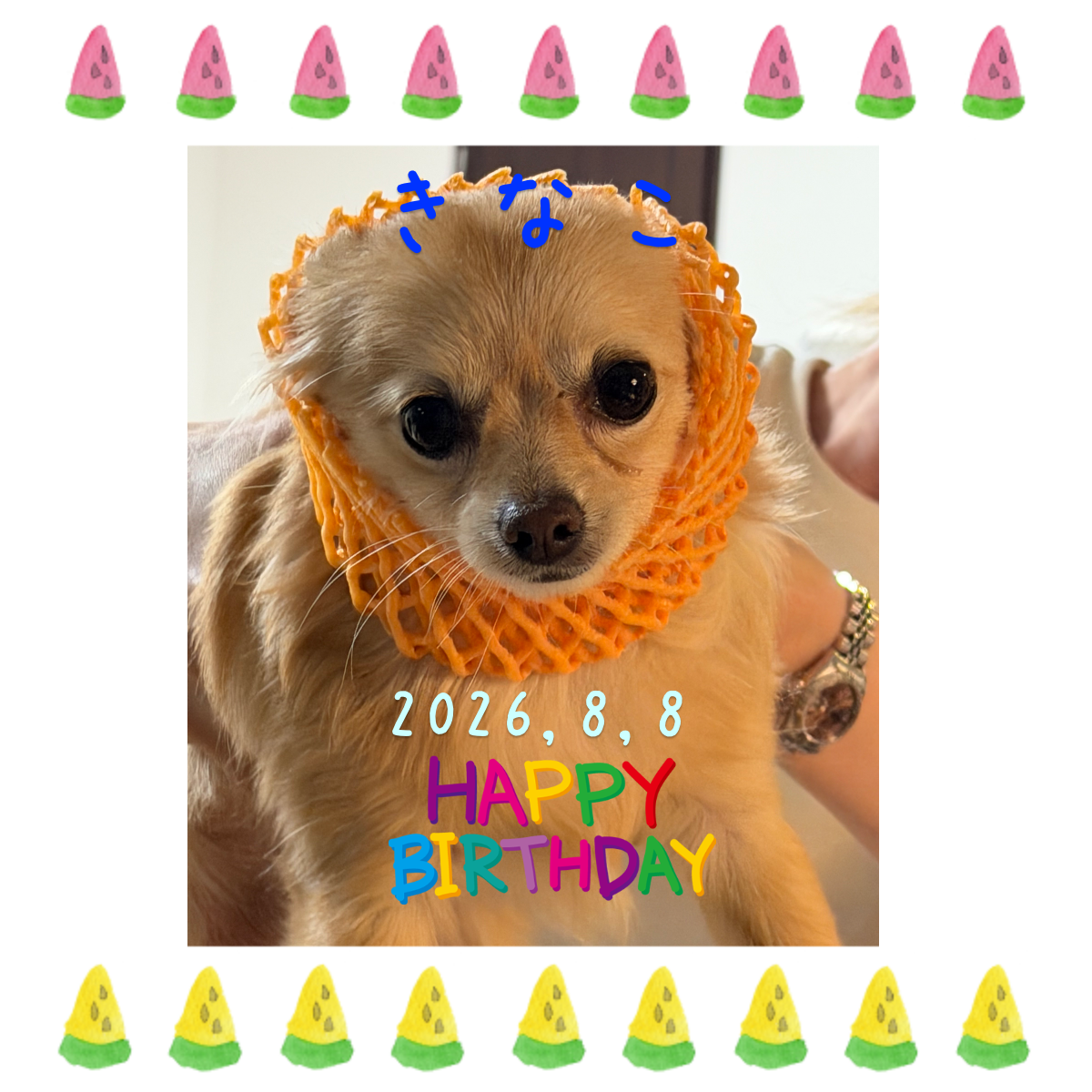 オリジナル誕生日ギフトのラベルサンプル14509