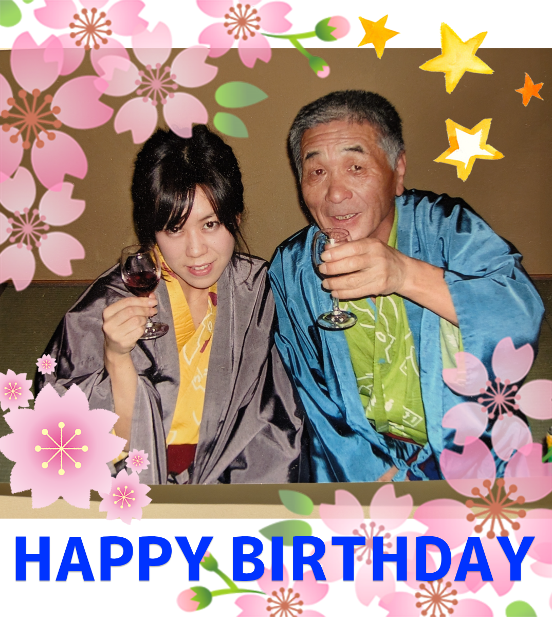 オリジナル誕生日ギフトのラベルサンプル13758
