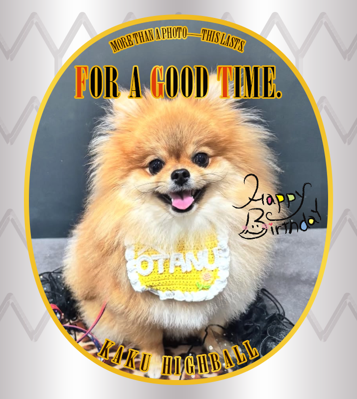 オリジナル誕生日ギフトのラベルサンプル13655